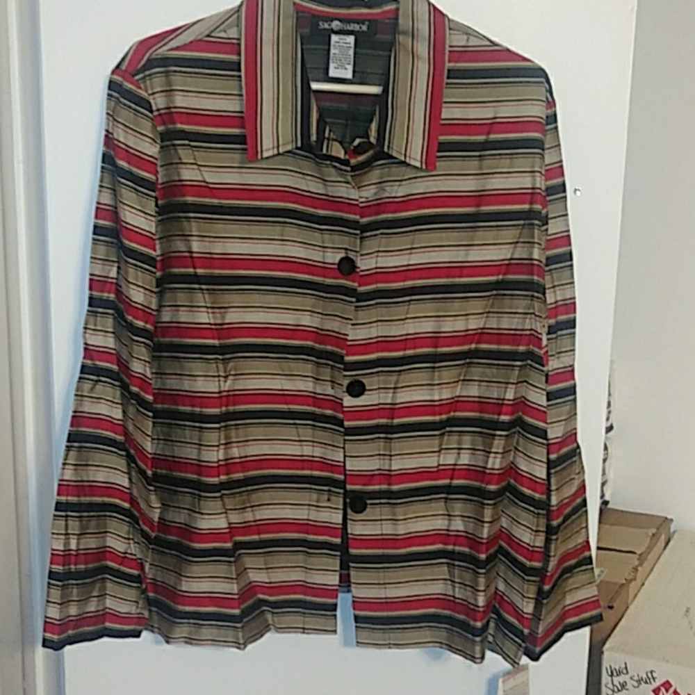 Sag Harbor NWT Woman's Striped Blouse